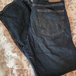 Signature by Levi Strauss Men's Relaxed Jeans - Dark Blue